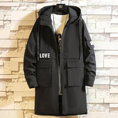 Mid-length Cotton Coat 2021 Autumn New Large Size Camouflage Men's Windbreaker Jacket