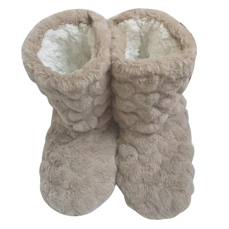 Winter Couple Warm Slippers Non-slip Thicken Plus Velvet Indoor Socks Soft Floor Shoes