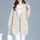 Autumn Women's Windbreaker Mid-length Thin Jacket Temperament Casual