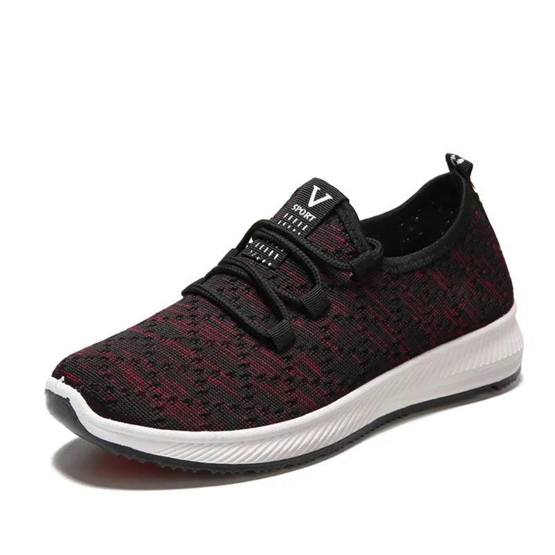 Non-Slip Casual Shoes Spring and Autumn Cloth Shoes Women's Breathable Sports Running Shoes