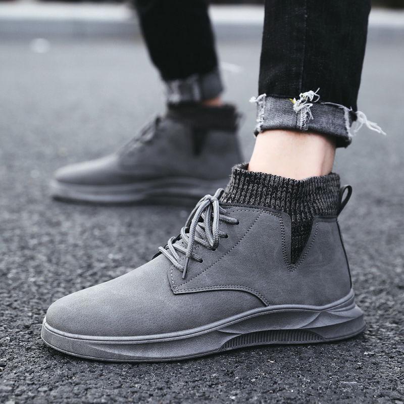 Autumn Winter Man Martin Boots Outdoor Male Ankle Boots Men Shoes High Top Casual Tooling Footwear
