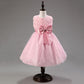 Solid Color Girl Dress Mesh Puffy Rose Princess Birthday Dress Skirt Dream Fairy Tale Sweet Dress Waist A-line Skirt