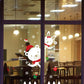 Christmas Wall Sticker Shopping Mall Shop Decoration Window Glass Door Sticker Rabbit Bear Snowflake