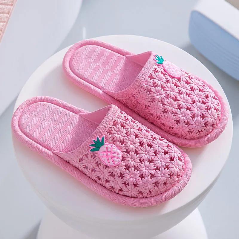 Women's Anti-Slip Indoor Slippers Summer Soft Bottom Outer Wear Casual Blue Beach Sandals