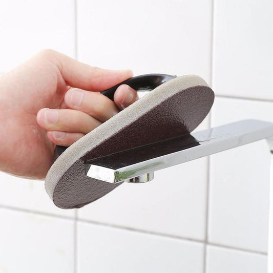 6pcs Emery Sponge Brush Eraser Scrub Handle Grip Sink Pot Bowl Kitchen Cleaning Tool