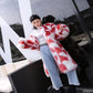 Mid-length Faux Fur Coat Winter Korean Fashion Style V-neck Thick Warm Fur One Plush Coat Suitable for Women