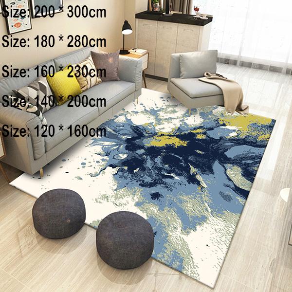 Large size bedside cushion Nordic print 3D rug living room rug bedroom bedside mat doormat