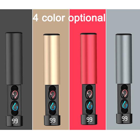 HIFI Slider Headphone Bluetooth Earphones Mini LED Display 3500mah Power Bank Sport Wireless Headset