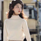 Autumn and Winter Women's Half-high Neck Pullover Sweater Long-sleeved Knitted Bottoming Shirt Slim All-match Blouse Women