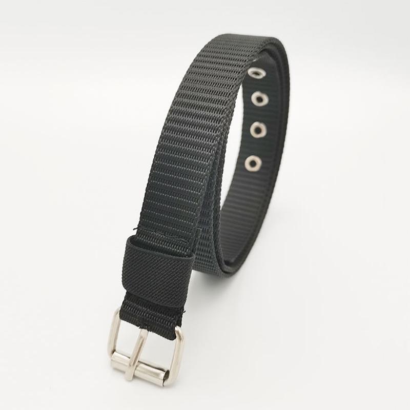 Canvas Belt Neutral Wind Pin Buckle Narrow All-match Simple Student Tooling Denim Military Training Breathable Punch-free Belt