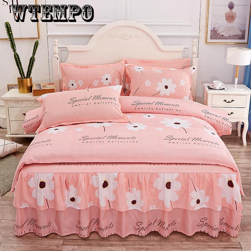 WTEMPO Luxury Flamingo Bedding Set Twin Queen size  Bed set Duvet Cover Fitted/Bed sheet set