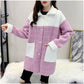 Student Spring and Autumn Woolen Coat with Mink Fleece