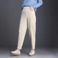 Plus Velvet Pants Autumn and Winter Women Thickened Corduroy Female Carrot Pants White Loose Korean Harem Pants Old Pants