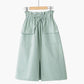 Casual Solid A-line Cotton Midi Skirts Women 2020 Summer Long Black Skirts Womens Pocket Elastic Waist Womens Skirts Female