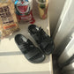 Harajuku Sandals Slippers Couple Summer Korean Student Lace-up Flat Sandals Non-slip Female Sandals and Slippers