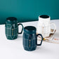 Ceramic Mug with Lid Mug Home Drinking Cup Office Cup Coffee Cup Couple Cup Large Capacity Water Cup Breakfast Cup
