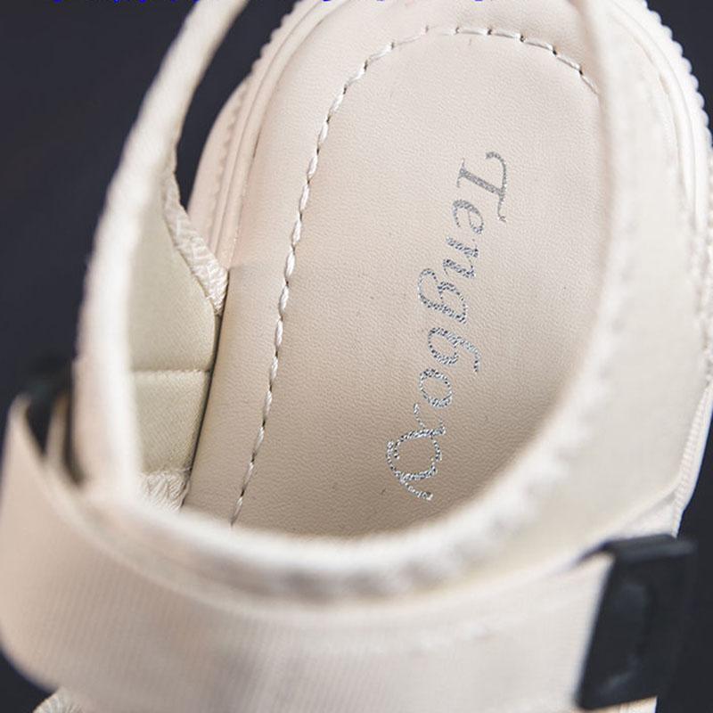 Sports Sandals Women's Soft Sole Lightweight Korean Fashion Sandals Student Velcro Beach Shoes