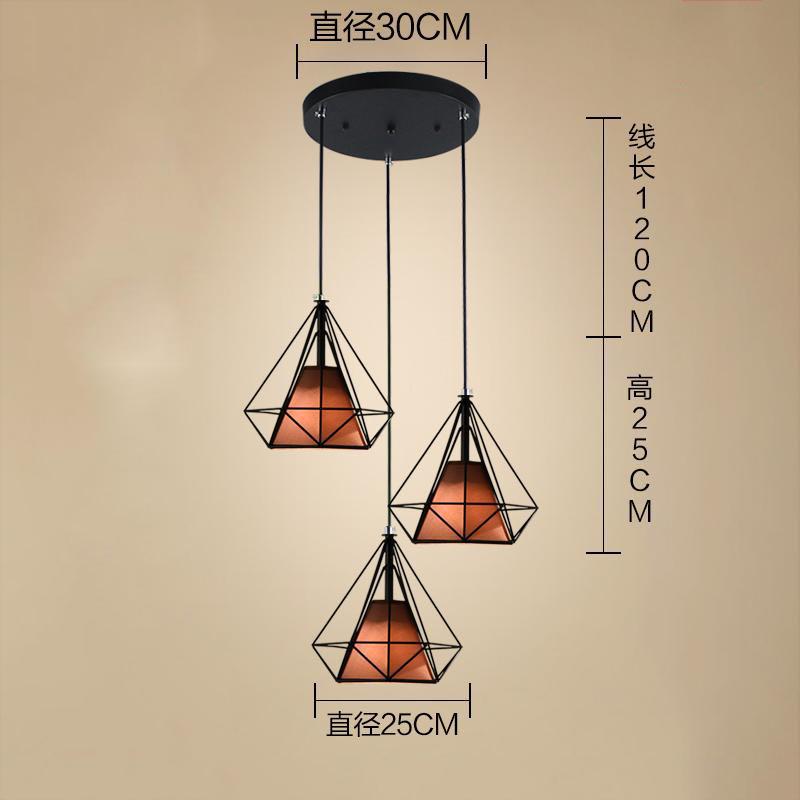 Vintage Nordic Industrial Pendant Light Fixture Hanging Iron Lampshade Chandelier Home Loft Bar