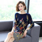 Floral Print Sweater Dress Women Long Sleeve Loose Casual Long Jumper Ladies Autumn Winter Sweater Dress