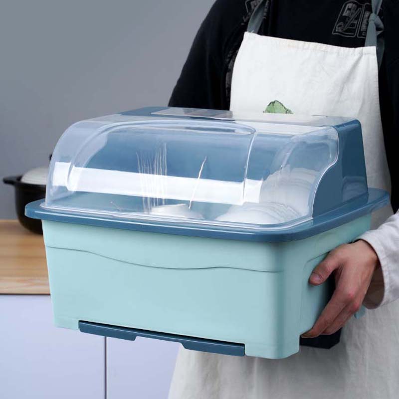 Kitchen Shelf Packing Bowl Chopstick Storage Box Household In A Box Dish Storage Shelving Countertop Cupboard