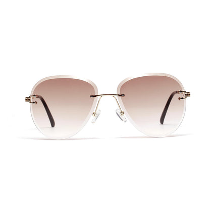 WTEMPO Sunglasses Men's Sunglasses women Borderless Diamond Cut Popular Sunglasses