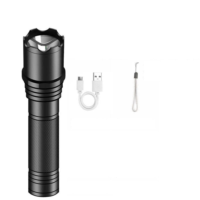 USB RechargableLED Flashlight 3 Lighting Mode Waterproof Torch Portable Night Lighting