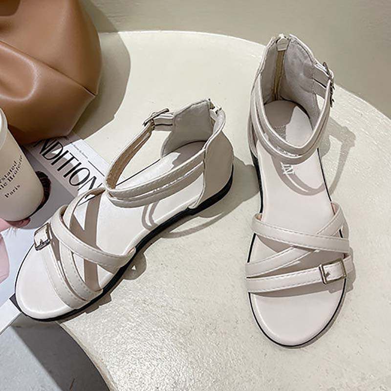 Female Summer All-match Student Fairy Style Flat Shoes Rome Shoes