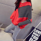 Autumn Short Bat Shirt with A Bottoming Ladies Sweater Loose Knit Outer Top