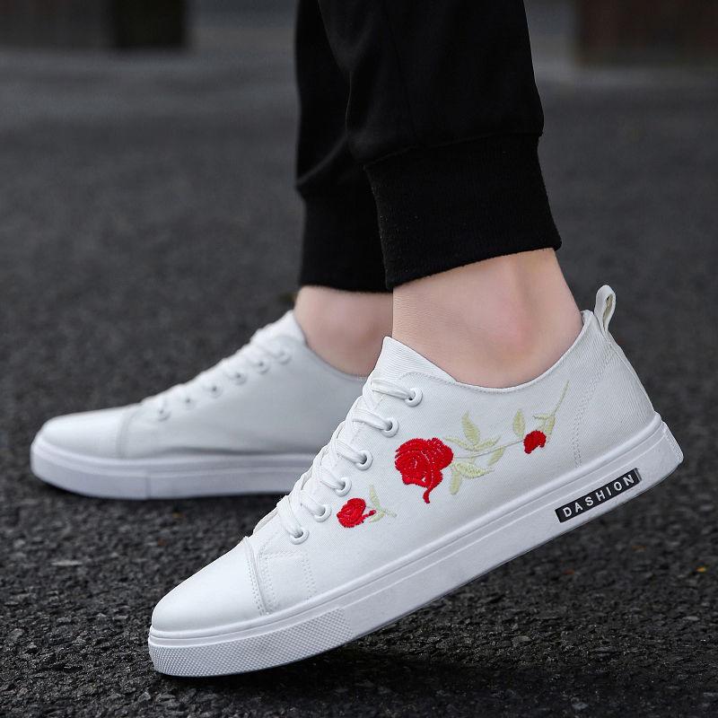 Trendy men's shoes wild casual canvas shoes men's board shoes black cloth shoes tide shoes