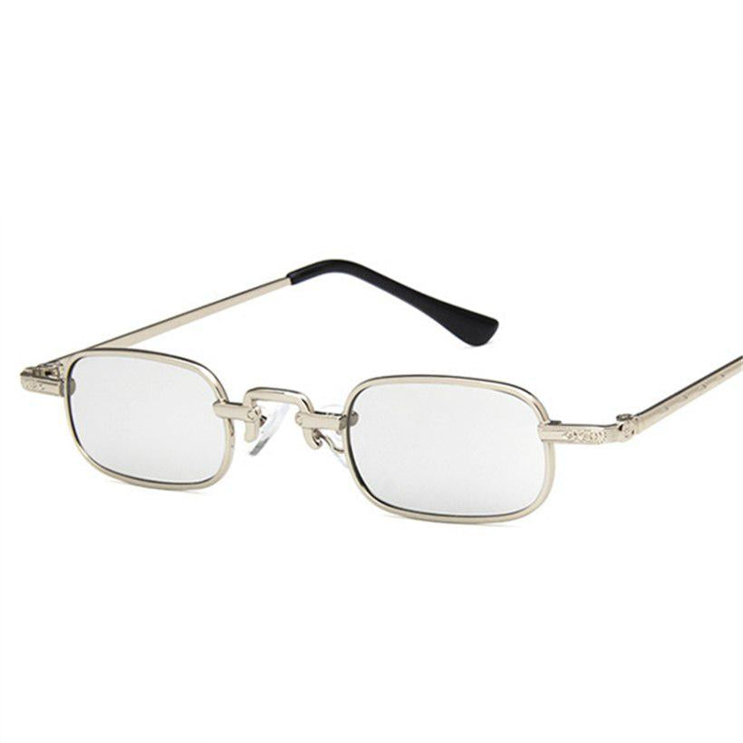 Small Steampunk Sunglasses Women Fashion Metal Retro Yellow Sun Glasses for Men Brand Designer Mirro
