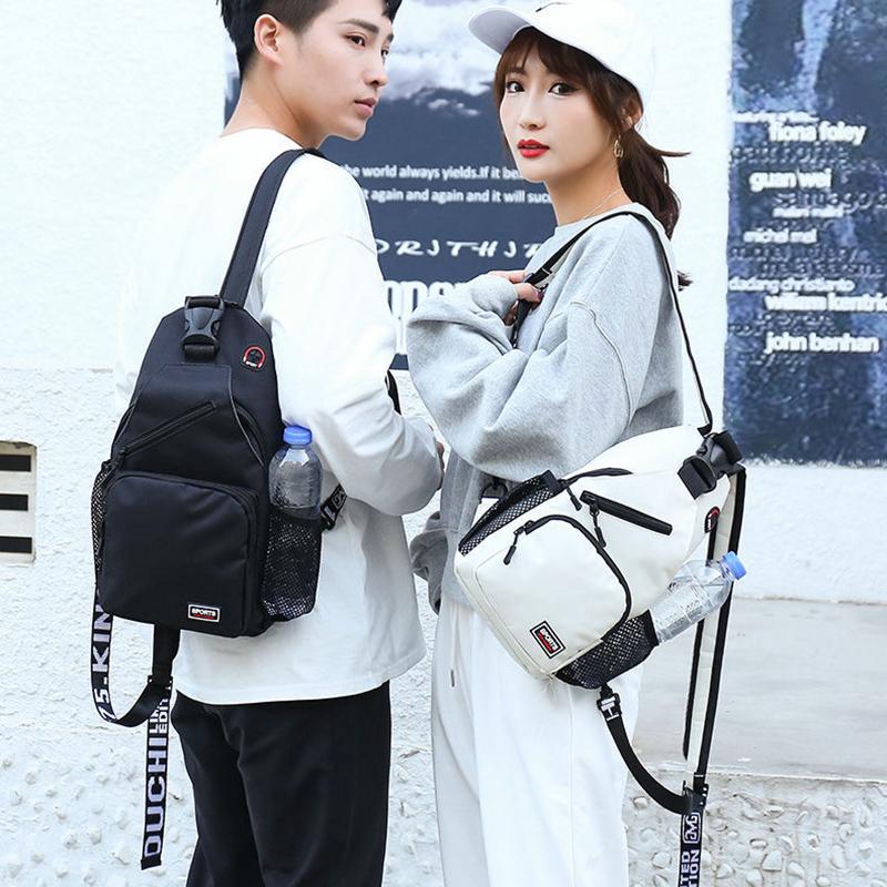 Fashion Ladies Cross-body Chest Bag Backpack Dual-use Large-capacity Male Trendy Brand Korean Version of The Wild Chest Bag Student Shoulder Bag
