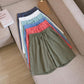 Summer Thin Section Breathable Cotton and Linen Shorts Women's Large Size Home Linen Five Points Loose Wide-leg Pants