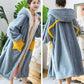 Autumn and Winter Coral Fleece Star Long Sleeping Blanket Can Be Worn Outside Flannel Plus Size Nightgown Home Bed Clothing