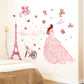 [Wall sticker] Eiffel Tower wedding girl wall stickers living room girls bedroom couple house Interi