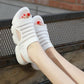 Sports Sandals Women's Summer All-match Non-slip Flat-bottomed Simple Casual Thick-soled Striped Comfortable Breathable Lightweight Sandals