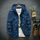 Men's Plus Size Jacket Men's Casual Loose Windbreaker Thin Coat