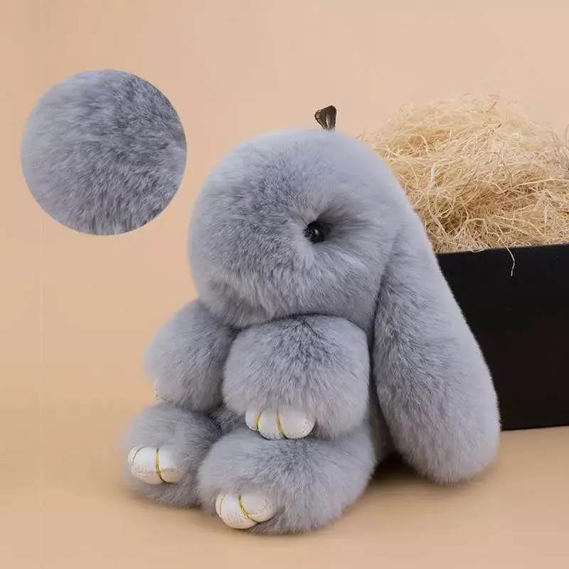 Imitation Rex Rabbit Plush Rabbit Pendant Little Rabbit Bag Pendant Cute Rabbit Pendant Plush Toy Pretend Dead Rabbit Pendant