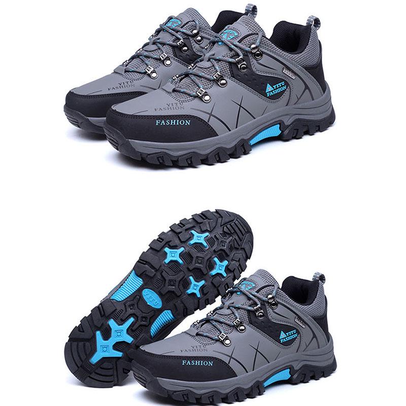 Men Winter Snow Boots Waterproof Leather Sneakers Super Warm Men's Boots Outdoor Male Hiking Boots Work Shoes