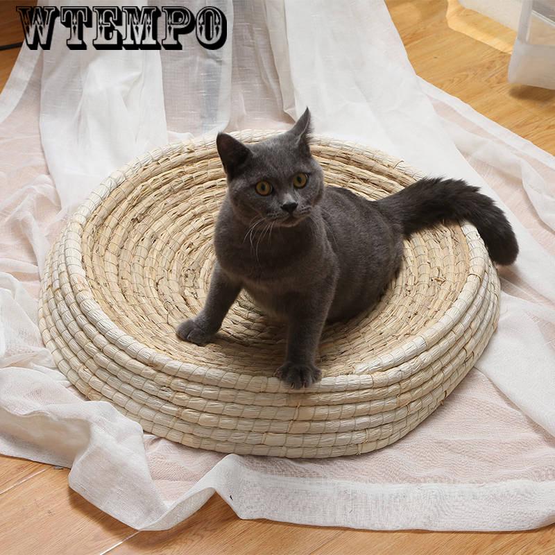 Cool Cat Bed House Round Bed Dog Sleeping Mat Pad Nest Kennel Pet Puppy Nest  for summer