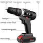 128Vf Industrial Cordless Electric Drill Two-speed Electric Screwdriver with Rechargeable Motor Power Tools