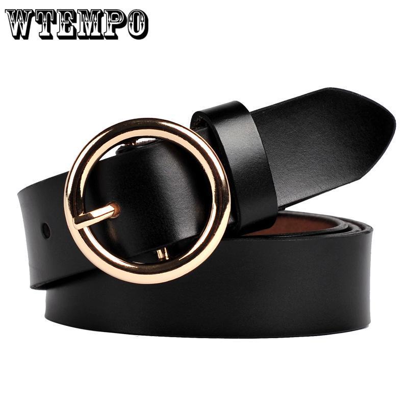 Belt Fashion Women Leather Alloy Pin Buckle Waist Strap Belt Slim Waistband