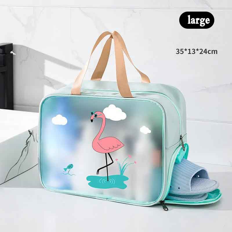 Dry and Wet Separation Wash Cosmetic Bag Simple and Convenient Easy To Carry Beach Waterproof Bag