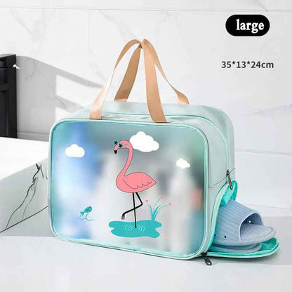 Dry and Wet Separation Wash Cosmetic Bag Simple and Convenient Easy To Carry Beach Waterproof Bag