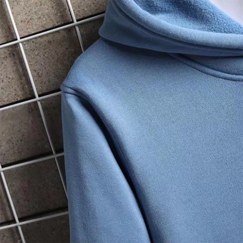 Fleece Sweater Men's Autumn and Winter Sweaters Hooded Loose All-match Pullover Knitted Sweatshirts