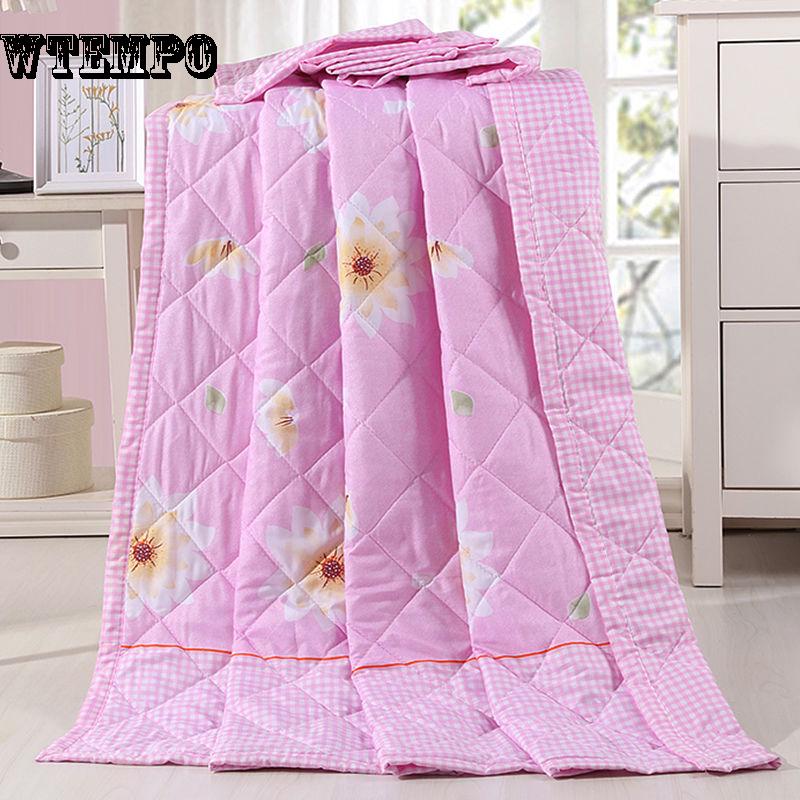 WTEMPO Brand Cartoon Summer Cool Thin Quilt Machine Washable Comfortable Breathable Fashion Cotton