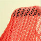 Loose Ice Silk Sunscreen Tops Thin Hollow Knitted Blouses Women's Casual Tops Personality Hollow Color Matching Sweet Pullovers