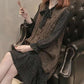 Fashion Casual Dark Vest Loose Sleeveless Spring and Autumn Sweater Mid-length Knitted Waistcoat
