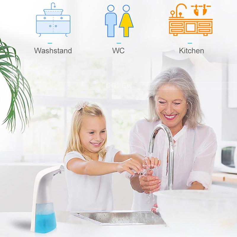 No Touch Foaming Soap Dispenser Sensor Liquid Dispenser Kitchen and Bathroom Automatic Soap Dispenser
