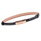 Women buckle adjustment fine belt Decorative candy color belt