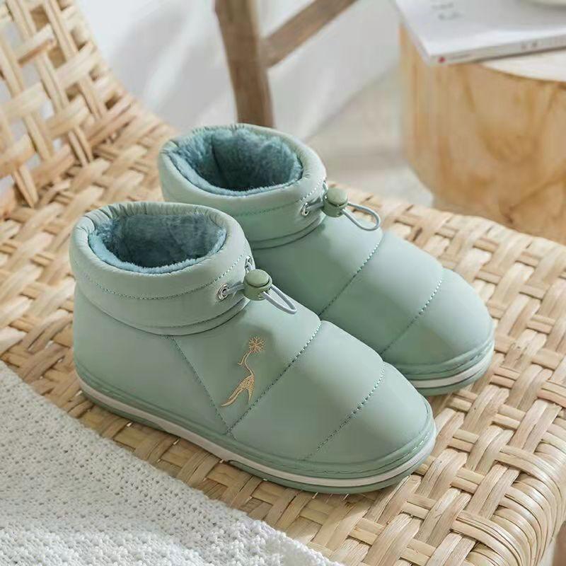 Unisex Fashion Winter Waterproof Ankle Indoor Warm Cotton Shoes